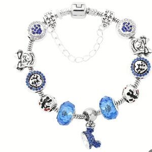 Disney Mickey Minnie Mouse Charm Bracelet